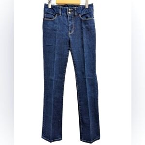 Boston Proper women's dark blue straight jeans size 28